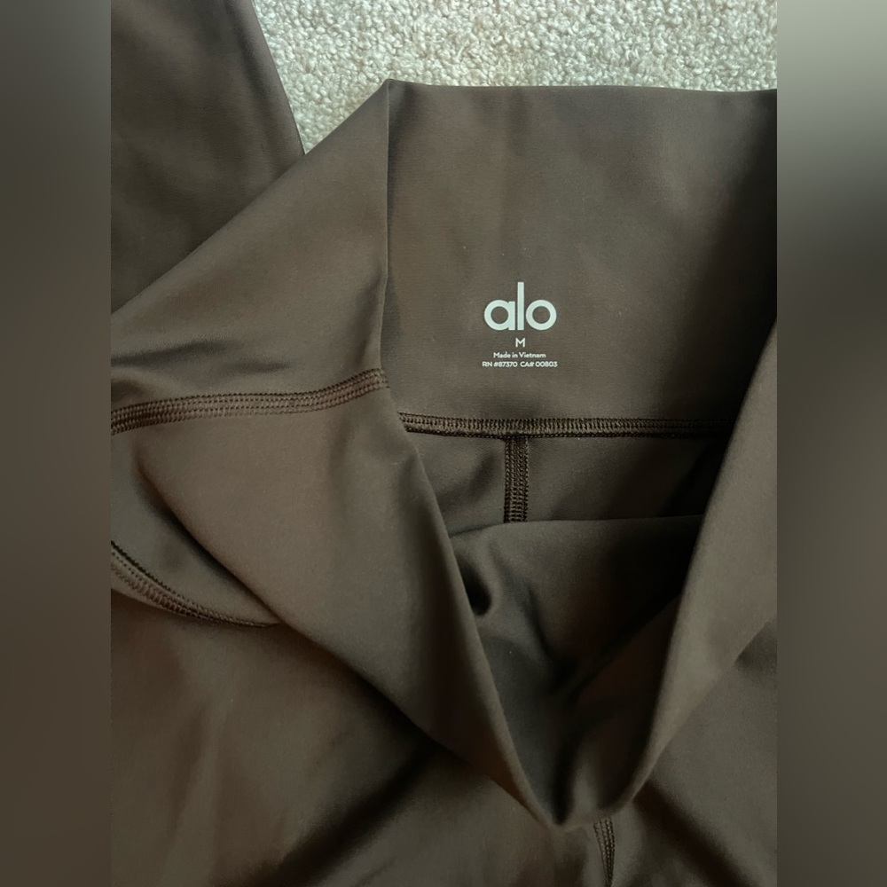 Brown ALO leggings!!! Worn one time! Size Medium.